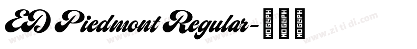 ED Piedmont Regular字体转换